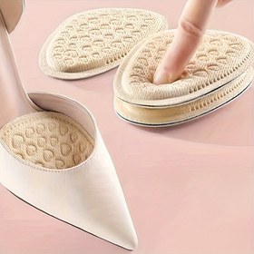 Resim Yüksek Topuklar için 8'li Yumuşak Ayak Bileği Yastıkları, Kaymaz Metatarsal Pedler, Ayak Bakımı için Rahat Ayak Tabanı Tabanlıkları, Polyester Lif Malzeme 
