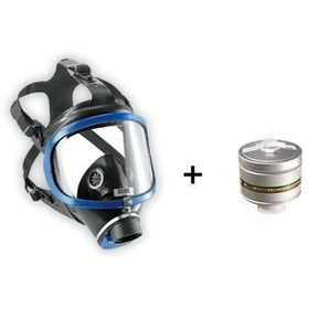 Resim Drager X-plore 6300 Tek Filtreli Tam Yüz Gaz Maskesi + Rd40 A2b2e 