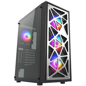 Resim Vento VG12A 650W 80+ 4x120mm Rgb Fan Temperli Cam Usb 3.0 Mesh Midi Tower Bilgisayar Kasası 