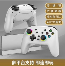 Resim Springsun Özel Model Switch Oyun Kumandası Kingdom Tears Kolu Switchpro Kablosuz Bluetooth Kolu Somatosensoriyel Titreşim Beyaz 