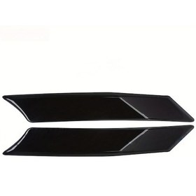 Resim Chuangyinshop Toyota 2019 2020-2024 Glossy Black Arka Kapı C Pencere Sütun Kaplama Seti 