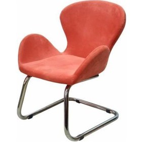 Resim Z-54 Tekli Koltuk Cafe Berjer Misafir Koltuğu Ofis Berjer Ofis Koltuğu Tekli Kanepe Bekleme Koltuğu Turuncu 