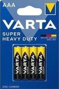 Resim Super Heavy Duty 4'lü AAA Çinko Karbon Pil Varta