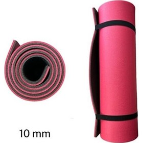 Resim 10mm Pembe-siyah Pilates Matı Rahat Kalın Yoga Ve Fitness Matı Pembe - Siyah 