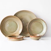 Resim Kalabalık Sofralar Mezelikli Kahvaltı Takımı - Müdavim Yeşil 