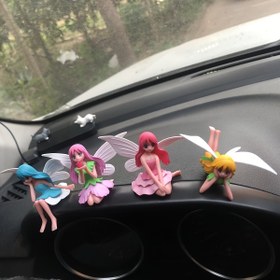 Resim 1 Adet Mini Güzel Çiçek Peri Elf Melek Reçine Heykel, Mikro Peyzaj Dekorasyonu, Bahçe Süsü, Saksı Aksesuarı, Araba Konsol Süsü 