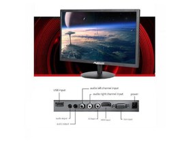 Resim Avenir AV-M19A 19''inc 12Volt LED Monitör USB/HDMI/VGA Dahili Hoparlör + Kumandalı 