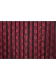 Resim Kelebek Model Fuşya Renk İp Perde Hazır Düğmeleri Dikilmiş İp Perde 300 270 Cm Fuşya 