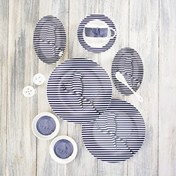 Resim Emsan Denizci Kuş 3D 32 Parça 6 Kişilik Porselen Kahvaltı Servis Takımı 