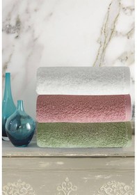 Resim 3 Lü Renkli El Yüz Havlu Seti %100 Pamuklu Natural Harmony Çok Renkli 