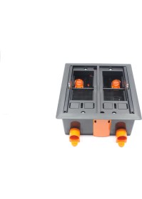 Resim Scspazar Masa Üstü Priz Kutusu8 Modül Kare Siyah Boş 