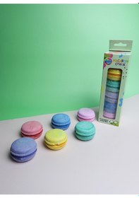 Resim 6 Lı Renkli Yumuşak Macaron Tebeşir Seti 