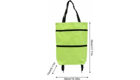 Resim Epilons Katlanabilir Tekerlekli Alışveriş Çantası Pratik ve Detaylı Pazar Arabası 