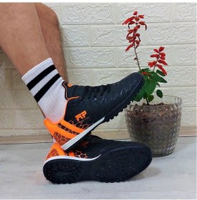 Resim M.p 1356 Siyah-turuncu Halısaha Futbol Ayakkabısı 001 