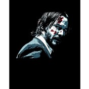 Resim John Wick Face Büyük Sırt Patch Yama 