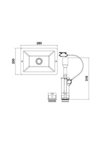 Resim Tema Siamp Universal Gömme Rezervuar Değişim Kiti Parlak Krom 8 CM Krom 