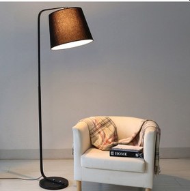 Resim RİOLİGHT RETRO2 RUSTİK SİYAH HAREKETLİ KUMAŞ BAŞLIK METAL LAMBADE 