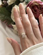 Resim Pembe Baget Taş Yüzük 