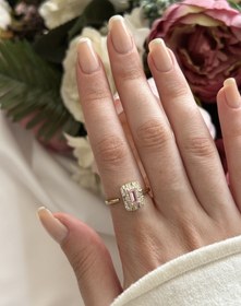 Resim Pembe Baget Taş Yüzük 