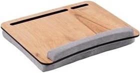 Resim Vigo Wood-LS014 Minderli Laptop Sehpası (Meşe Gri) 