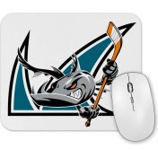Resim Baskı Dükkanı Shark Hockey Team Logo Mouse Pad 