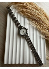 Resim Rub044 25 Mm Rubsey Retro Minimal Hasır Kordon Vintage Kadın Kol Saati Boncuk Model Siyah 