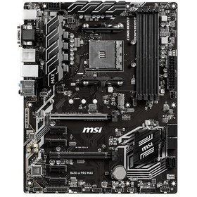 Resim MSI B450M-A PRO MAX AMD B450 4133 MHz (OC) DDR4 Soket AM4 mATX Anakart Siyah 