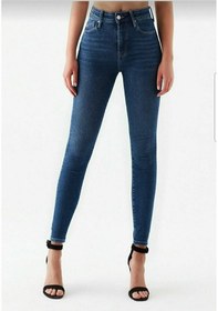 Resim Lavajeans Lizza Kadın Mavi Yüksel Bel Dar Paça Skinny Likralı Kot Pantalon Mavi 6 Mavi 