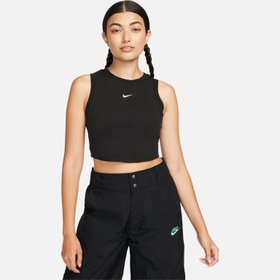 Resim Nike Sportswear Chill Knit Tight Cropped Mini-Rib Kadın Atlet 