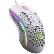 Resim Reedark M808 Rgb Kablolu Oyuncu Mouse İskeletleştirilmiş Petek Kabuğu Usb Bağlantı Noktası 