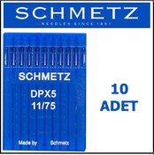 Resim Schmetz Dpx5 Ses Serv7 Düz Makine Iİğne 11/75 Numara Schmetz