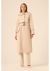 Resim Ftz Women Kadın Trenç Kaban Beige 31211 Beige 