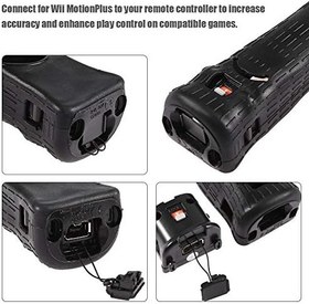 Resim ciciglow Motion Plus Adaptör Wii, Motion Plus Sensör Adaptörü + Kılıf, Motionplus Adaptör Kılıfı, Yumuşak Silikondan Yapılmış, Tak ve Çalıştır, Wii Uzaktan Kumanda için 