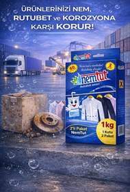 Resim nemtut Rutubet Giderici Nem Toplayıcı Koku Küf Ve Korozyon Önleyici 1 Kutu 2 Paket 1 Kg 