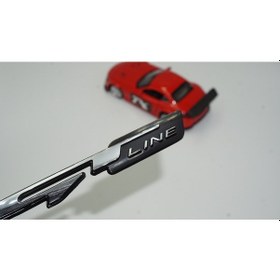 Resim Dk Kia Gt Line Bagaj Logo 3m 3d Krom Siyah Metal Logo 