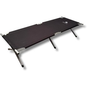 Resim Katlanır Kamp Yatağı Kampet - Siyah 