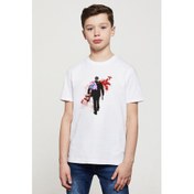 Resim Altered Carbon Hello Unicorn Blood Baskılı Unisex Çocuk Beyaz T-Shirt 