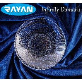 Resim FRY Cam Tabak Güneş Yıldız Gül Model 6'lı ROYALEKS-G-404 