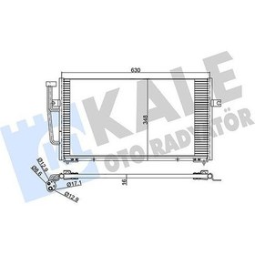 Resim Kale 390400 - Klima Kondenseri Volvo S40 I-v40 Al-al 628 348x16 