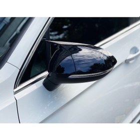 Resim Volkswagen Passat B7 Piano Black Yarasa Ayna Kapağı 