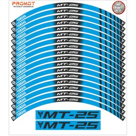 Resim Genel Markalar YAMAHA MT25 UYUMLU JANT ŞERİDİ Motorsiklet Jant Kaplama Sticker 2 