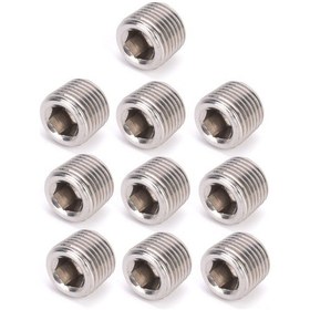 Resim Moveevo 10 Adet 304 Paslanmaz Çelik Bspp Erkek Dişli 1/8 İnç Hexagonal Tıkanıklama Ünitesi - Yüksek Basınç Dayanımı, Kolay Kurulum 