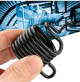 Resim Wezone 150, 190, 250 Modeli Hava Çekiçleri İçin Ortaç Halatlı Tamponlama Yay, Karbon Çelik, 8 Sarımsı, 34.4mm Dış Çap 