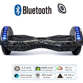 Resim Citymate Smart Balance Elektrikli Kaykay Hoverboard 8.5 Inch + Hoverkart Set Akıllı Dengeli Ledli Bluetooth Hoparlörlü 