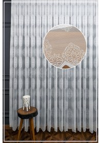 Resim Evdepo Home Damask Kullanıma Hazır Tül Perde (546640830) 