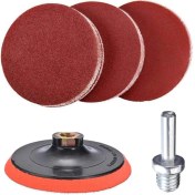 Resim Zımpara Seti Avuç Taşlama Spiral Ahşap Zımparalama + Matkap Aparatı 115 mm (20 Parça) 