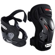 Resim Dancemonkey 2-in-1 Motosiklet-bisiklet Yansıtıcı Şeritli Koruyucu Dişli Dizlik Siyah Siyah 