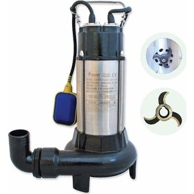 Resim Water Sound V1100df Parçalayacılı Bıçaklı Foseptik Dalgıç Pompa Monofaze 220v 1.5hp 