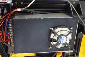 Resim Fan Susturma İçin Anycubic Chiron Psu Kapak Plastik Aparat 