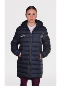 Resim Diadora Roy Anarok - Kadın Lacivert Uzun Şişme Mont - Royanarokkd Lacivert 